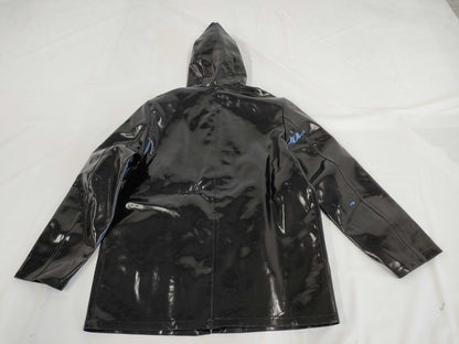 LOUIS VUITTON Louis Vuitton Enamel Hoodie Coat Black 48 Coat