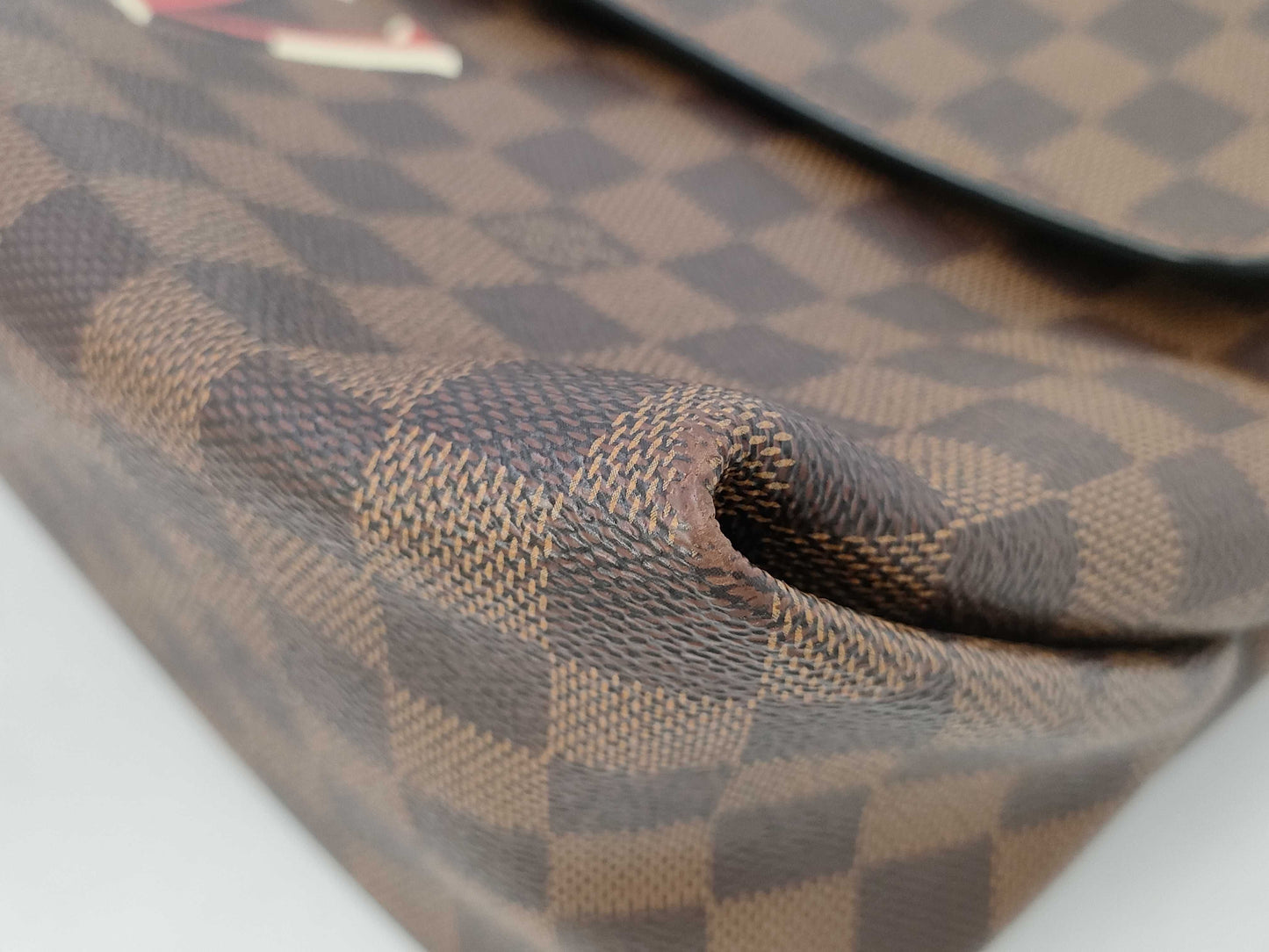 LOUIS VUITTON Damier Bobur MM N40176 Bag