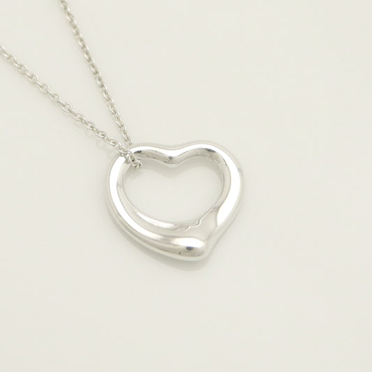 Tiffany&Co. Tiffany&Co. Tiffany&Co. TIFFANY&Co. Open Heart 16mm Elsaperetti Necklace Silver 925 SV925 Weight 3.70g Necklace