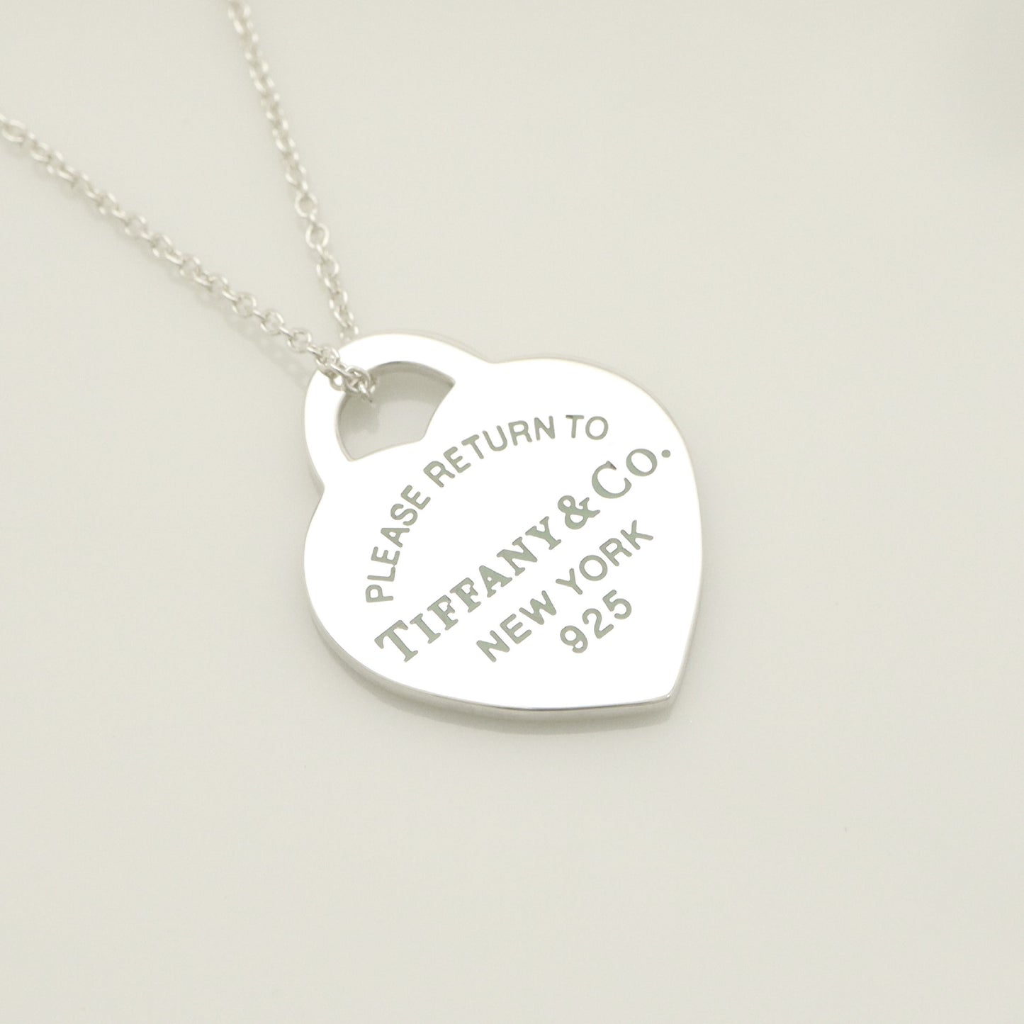 Tiffany&Co. Tiffany&Co. Tiffany&Co. Tiffany&Co. Return to Tiffany Heart Tag Enamel Necklace Silver925 SV925 Weight 3.26g Necklace