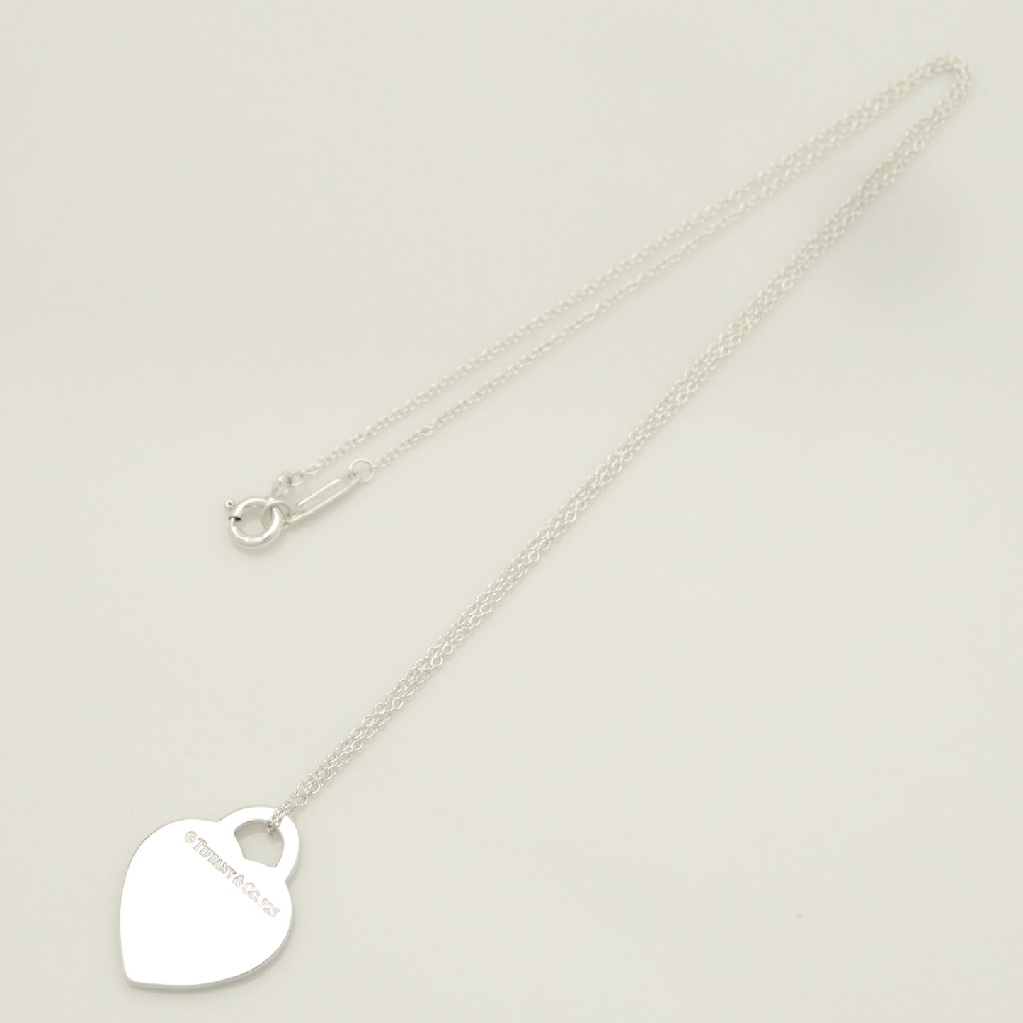 Tiffany&Co. Tiffany&Co. Tiffany&Co. Tiffany&Co. Return to Tiffany Heart Tag Enamel Necklace Silver925 SV925 Weight 3.26g Necklace