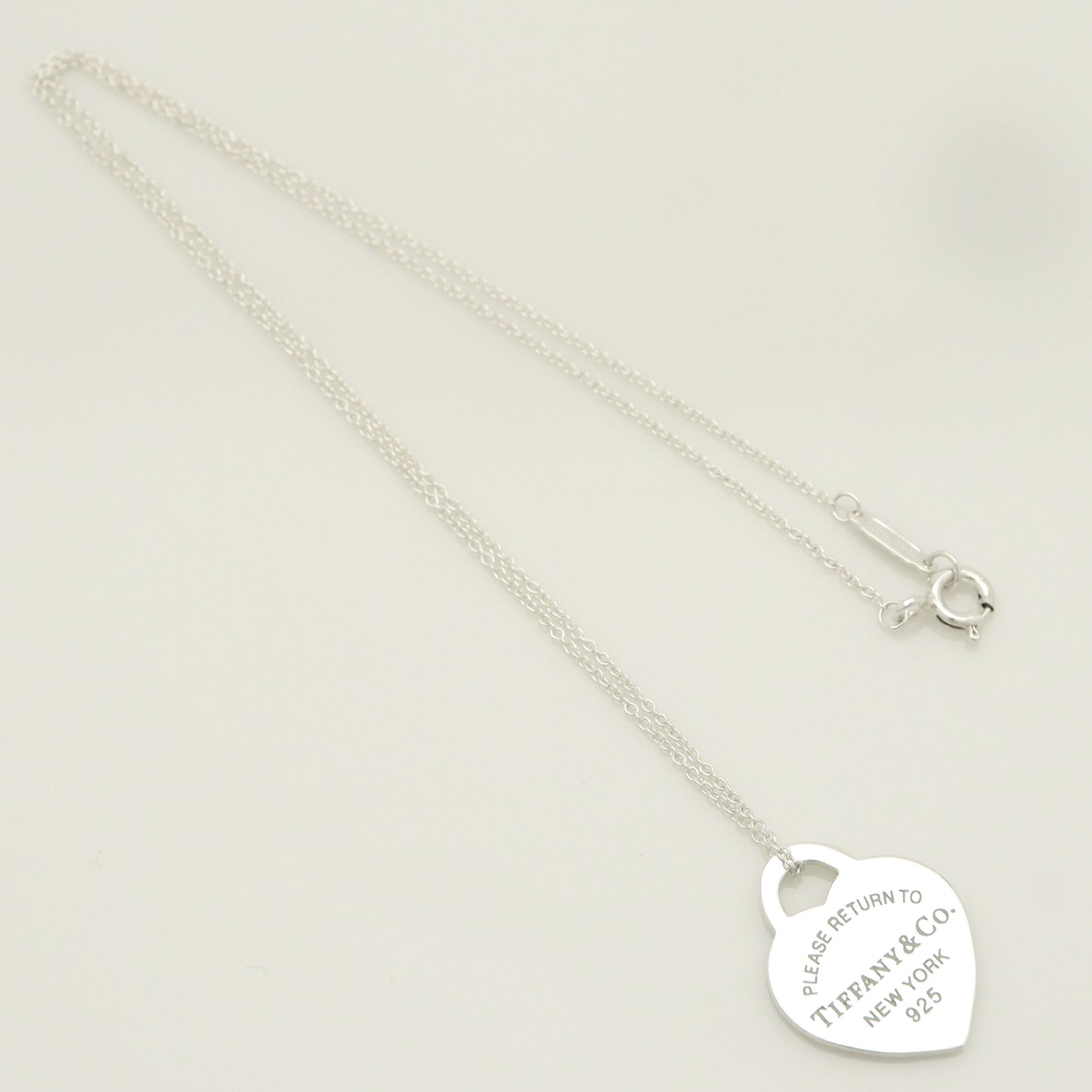 Tiffany&Co. Tiffany&Co. Tiffany&Co. Tiffany&Co. Return to Tiffany Heart Tag Enamel Necklace Silver925 SV925 Weight 3.26g Necklace