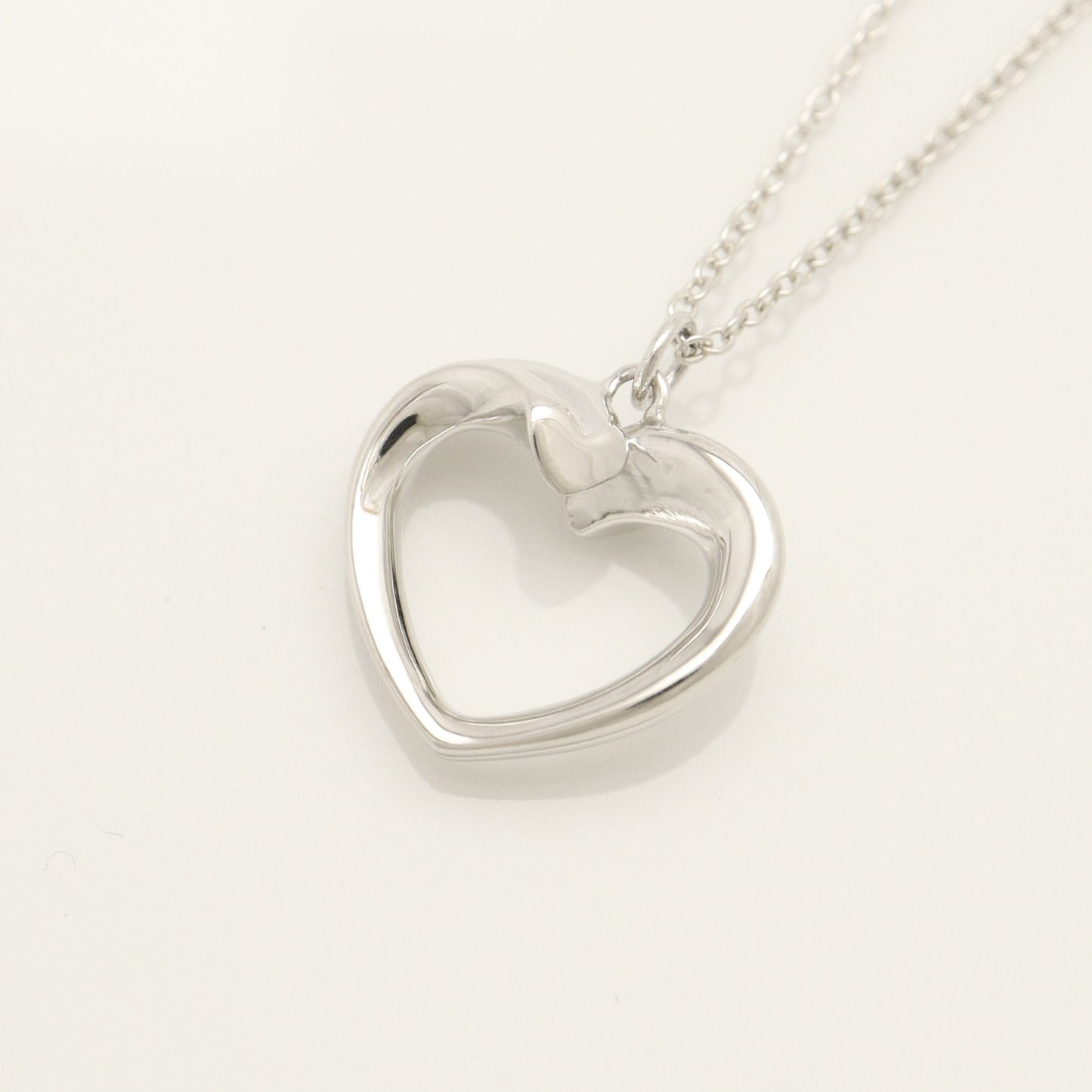 Tiffany&Co. Tiffany&Co. Tiffany&Co. Tiffany&Co. Tenderness Heart Necklace Pendant Silver925 SV925 Weight 3.88g Necklace