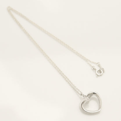 Tiffany&Co. Tiffany&Co. Tiffany&Co. Tiffany&Co. Tenderness Heart Necklace Pendant Silver925 SV925 Weight 3.88g Necklace