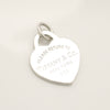 Tiffany&Co. Tiffany&Co. Tiffany&Co. Tiffany&Co. Return to Tiffany Heart Tag Charm Silver925 SV925 Weight 2.35g Pendant Top
