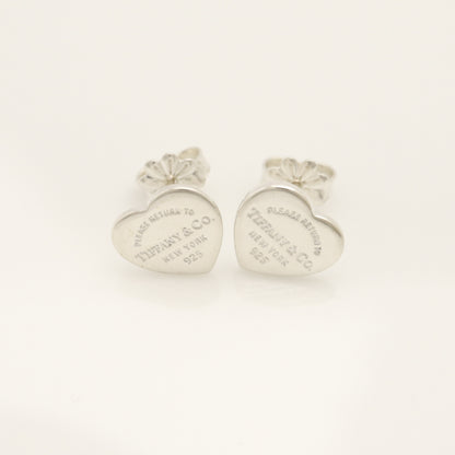 Tiffany&Co. Tiffany&Co. Tiffany&Co. Tiffany&Co. Return to Tiffany Heart Tag Earrings Silver925 SV925 Weight 2.40g Earrings