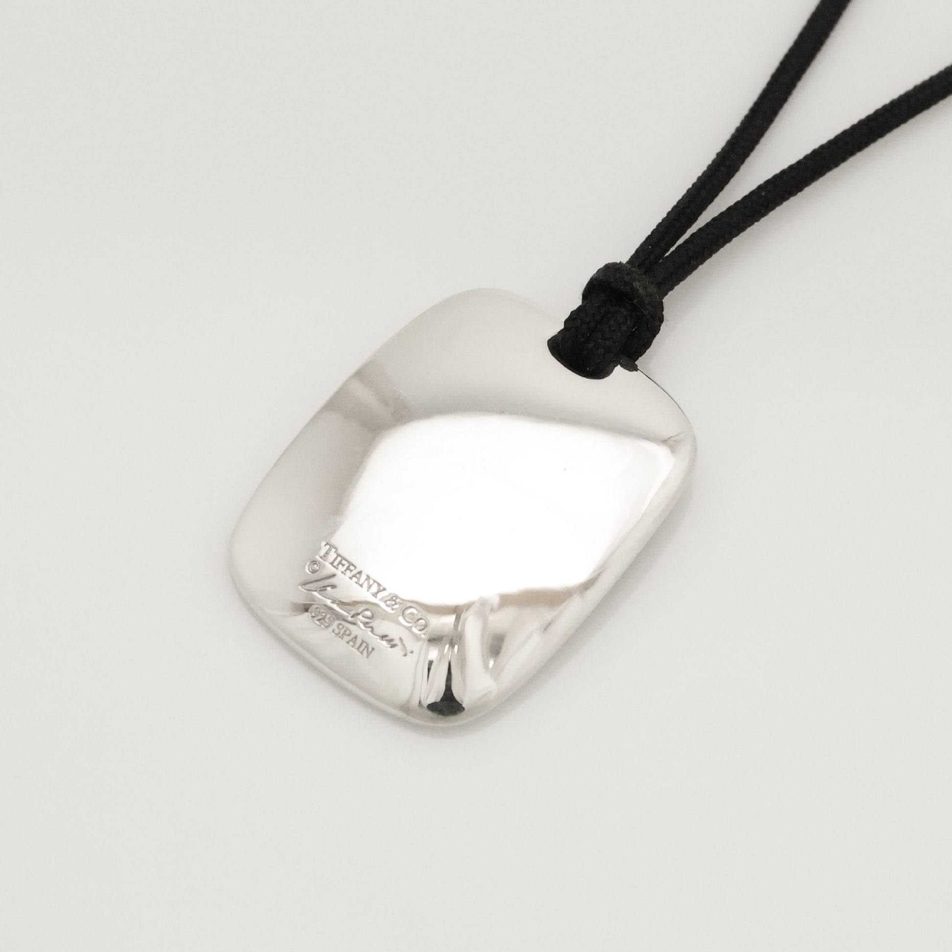 Tiffany&Co. Tiffany&Co. Tiffany&Co. Tiffany&Co. Square Excavator Elsa Peretti Necklace Silver 925 SV925 Weight 8.22g Necklace