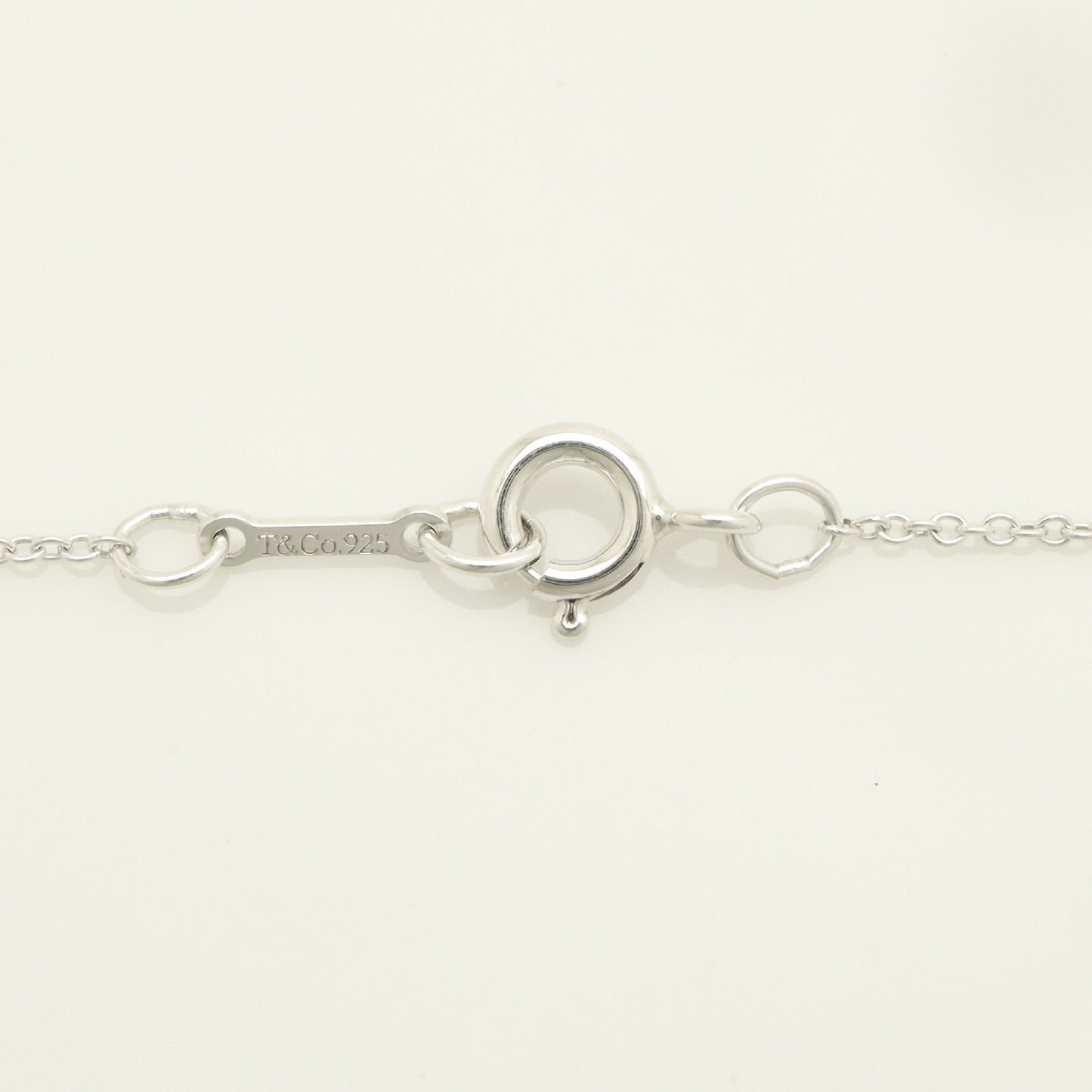 Tiffany&Co. Tiffany&Co. Tiffany&Co. Tiffany&Co. Modern Heart 1P Pink Sapphire Necklace Silver 925 SV925 Weight 4.28g Necklace