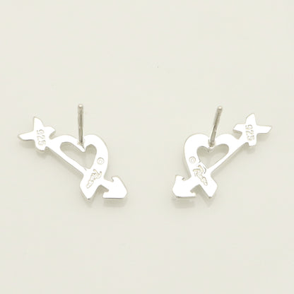 Tiffany&Co. Tiffany&Co. Tiffany&Co. Tiffany&Co. Loving Heart Arrow Paloma Picasso Stud Earrings Silver 925 SV925 Weight 1.66g Earrings