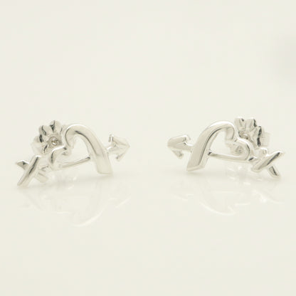Tiffany&Co. Tiffany&Co. Tiffany&Co. Tiffany&Co. Loving Heart Arrow Paloma Picasso Stud Earrings Silver 925 SV925 Weight 1.66g Earrings