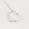 Tiffany&Co. Tiffany&Co. Tiffany&Co. TIFFANY&Co. Open Heart 22mm Elsa Peretti Necklace Silver 925 SV925 Weight 6.65g Necklace