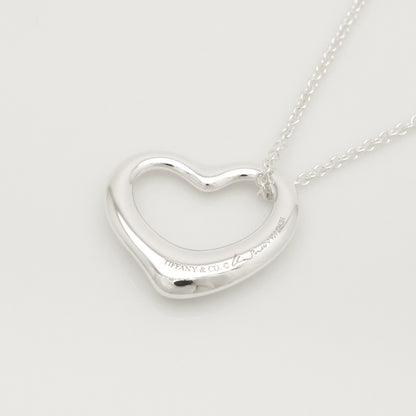 Tiffany&Co. Tiffany&Co. Tiffany&Co. TIFFANY&Co. Open Heart 22mm Elsa Peretti Necklace Silver 925 SV925 Weight 6.65g Necklace