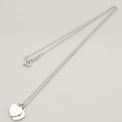 Tiffany&Co. Tiffany&Co. Tiffany&Co. Tiffany&Co. Return to Tiffany Mini Double Heart Tag Necklace Silver 925 SV925 Weight 2.84g Necklace