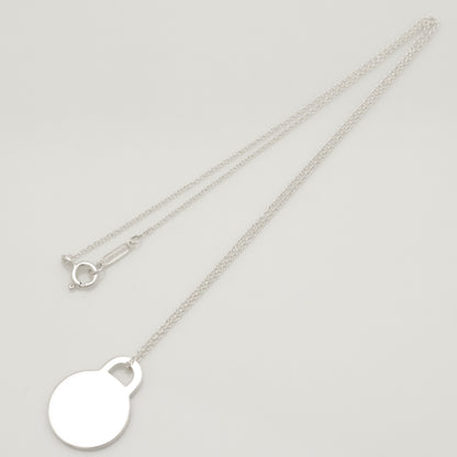 Tiffany&Co. Tiffany&Co. Tiffany&Co. Tiffany&Co. Return to Tiffany Round Tag Necklace Silver 925 SV925 Weight 3.46g Necklace