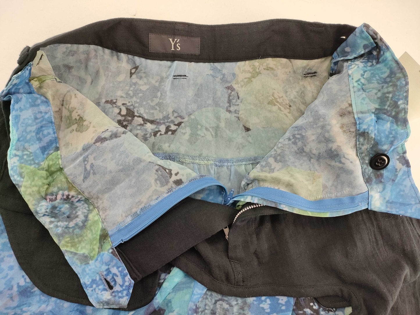 New Ys Yohji Yamamoto Floral Print Long Skirt with Tags