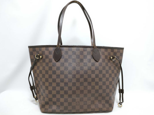 LOUIS VUITTON Damier Neverfull MM N51105 Tote Bag