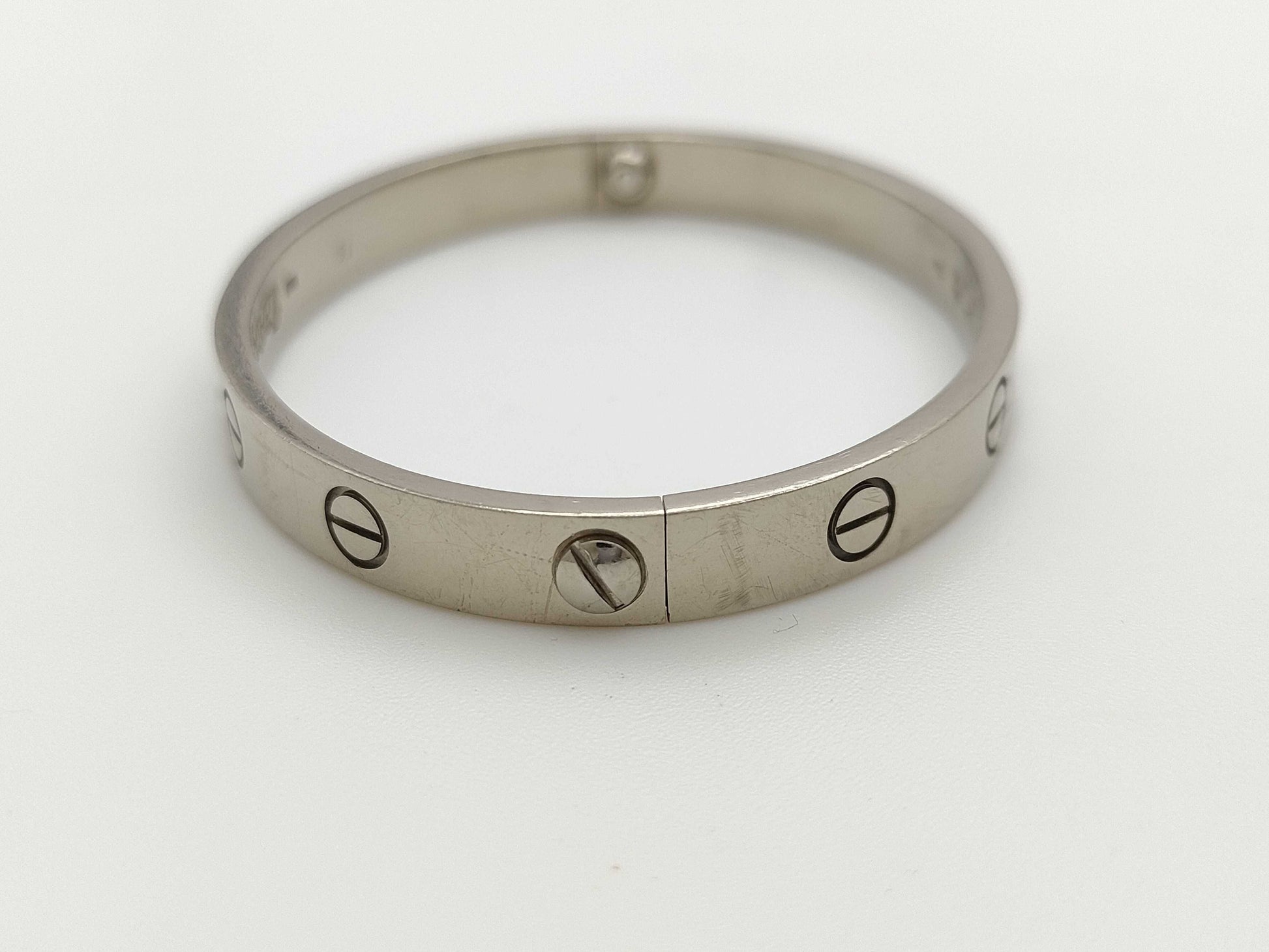 Cartier Old Model Love Bracelet #16 WG 750 31.9g Bracelet/Bangle 