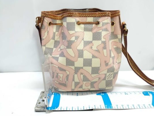 LOUIS VUITTON Damier Azur LOUIS VUITTON Nano Noe Mini Shoulder Bag Shoulder Bag