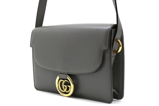 GUCCI GG Leather GG Marmont Shoulder Bag