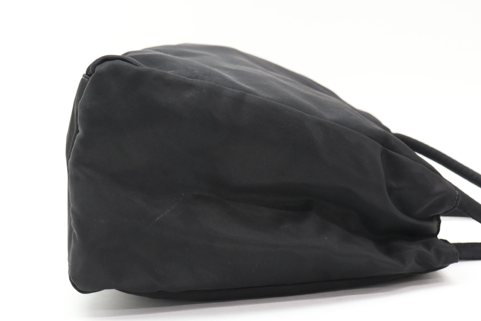 PRADA nylon triangular logo handbag