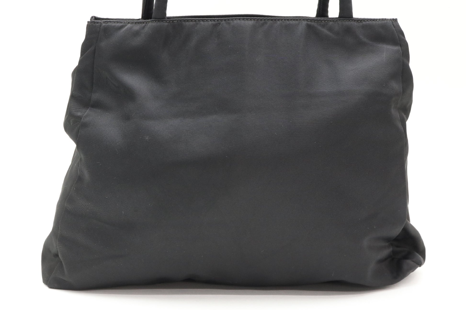 PRADA nylon triangular logo handbag