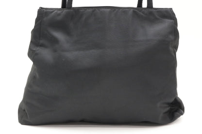 PRADA nylon triangular logo handbag