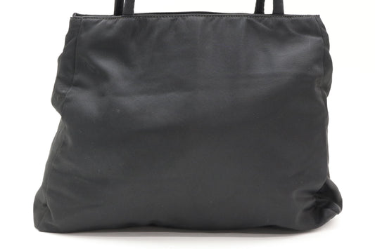 PRADA nylon triangular logo handbag