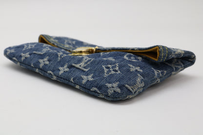 LOUIS VUITTON Monogram Denim Monogram Denim Pouch