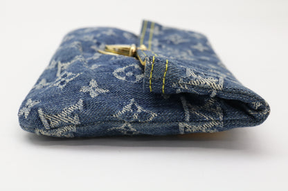 LOUIS VUITTON Monogram Denim Monogram Denim Pouch