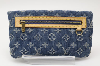 LOUIS VUITTON Monogram Denim Monogram Denim Pouch