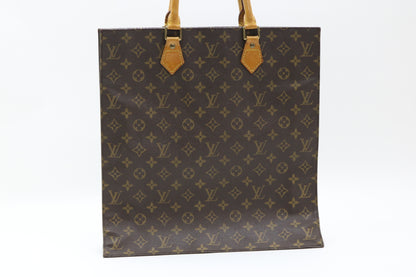 LOUIS VUITTON Monogram Sac Plat Handbag