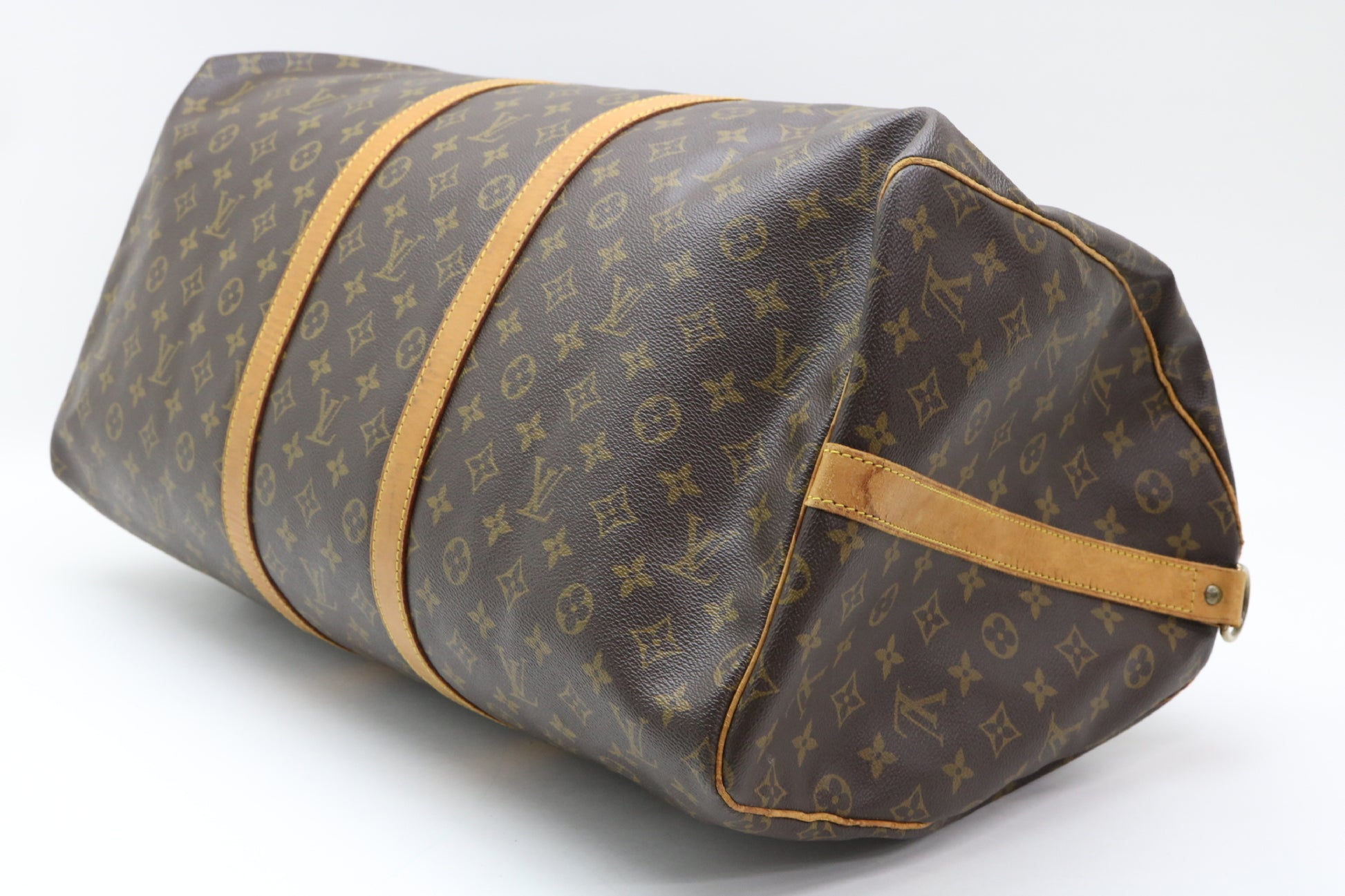 LOUIS VUITTON Monogram Keepall Bandouliere 55 Boston Bag