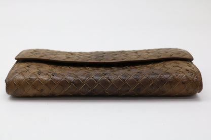 BOTTEGA VENETA Intrecciato Ostrich Intrecciato Wallet