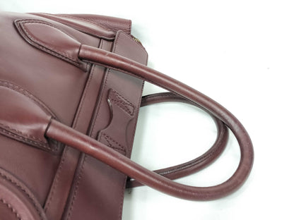 CELINE Luggage Bordeaux Handbag