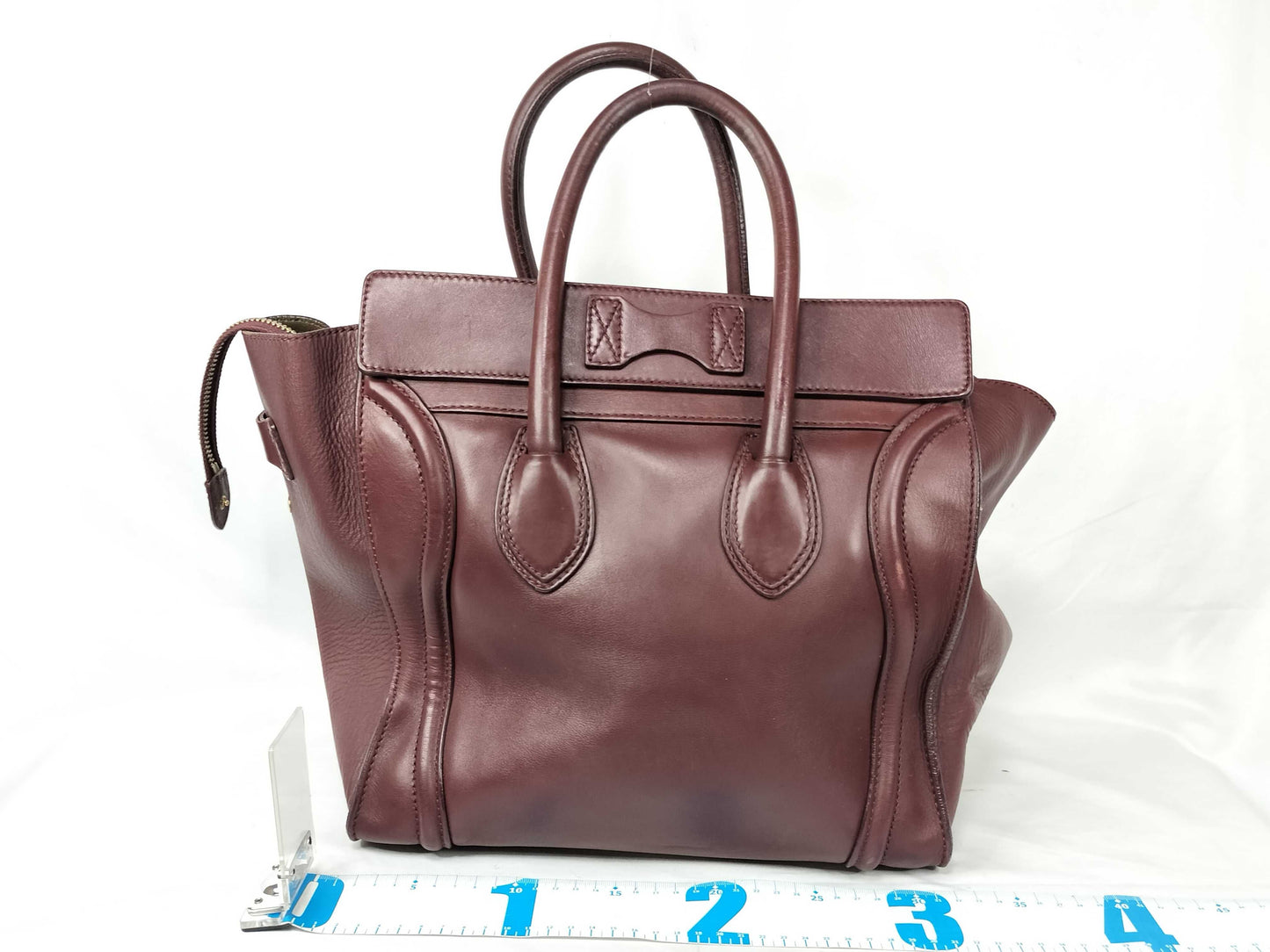 CELINE Luggage Bordeaux Handbag