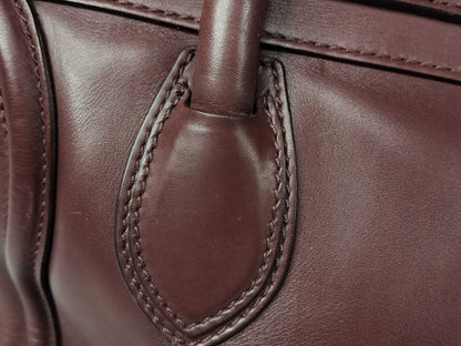 CELINE Luggage Bordeaux Handbag