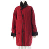 Dior Vintage Dior Fur Coat Dark Brown Red Coat