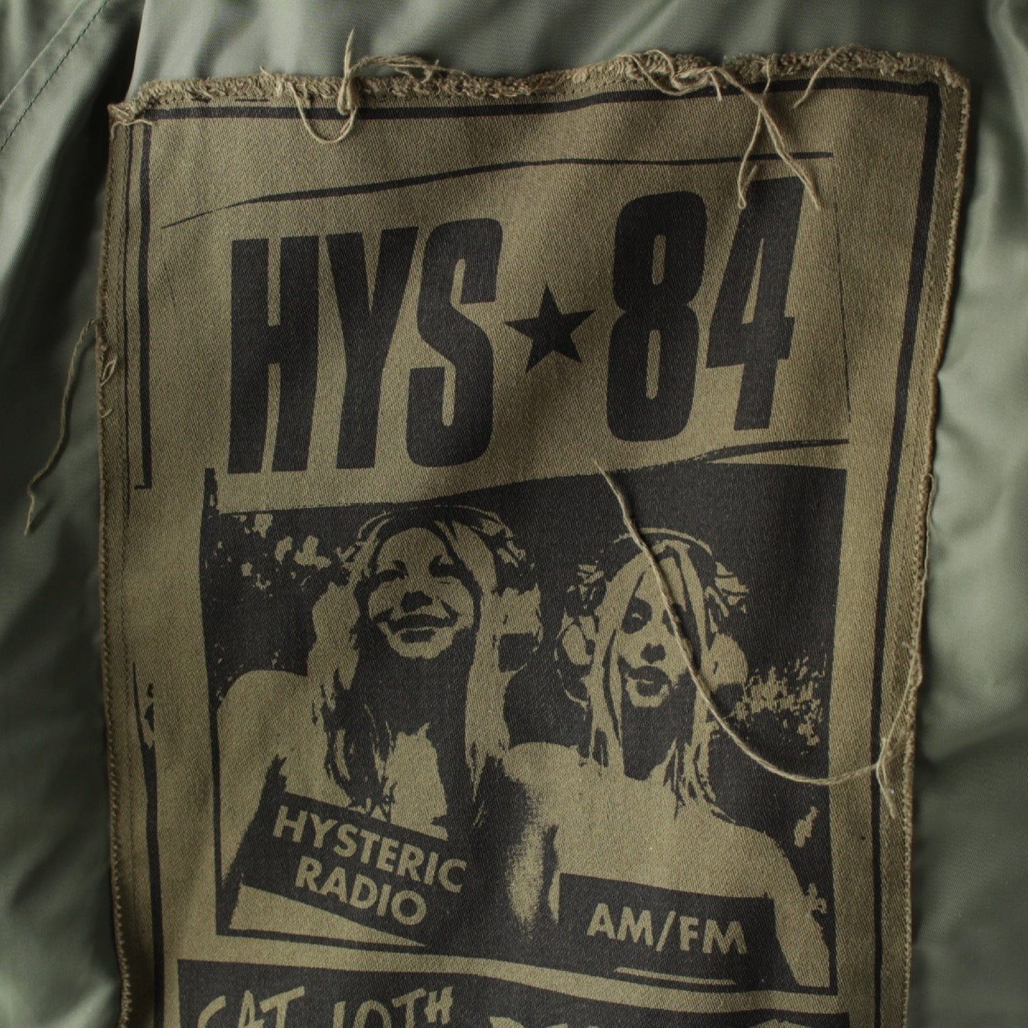 HYSTERIC GLAMOUR HYS Hysteric Glamour 84 Fur Hooded N-2B MA-1 Flight Military Jacket Y2K 02203AB14 Jacket