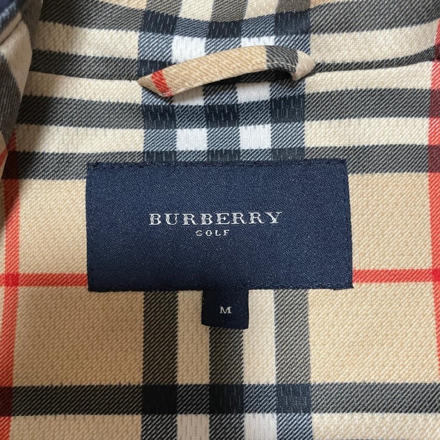 BURBERRY Vintage Golf CheckSwing Top M Jacket