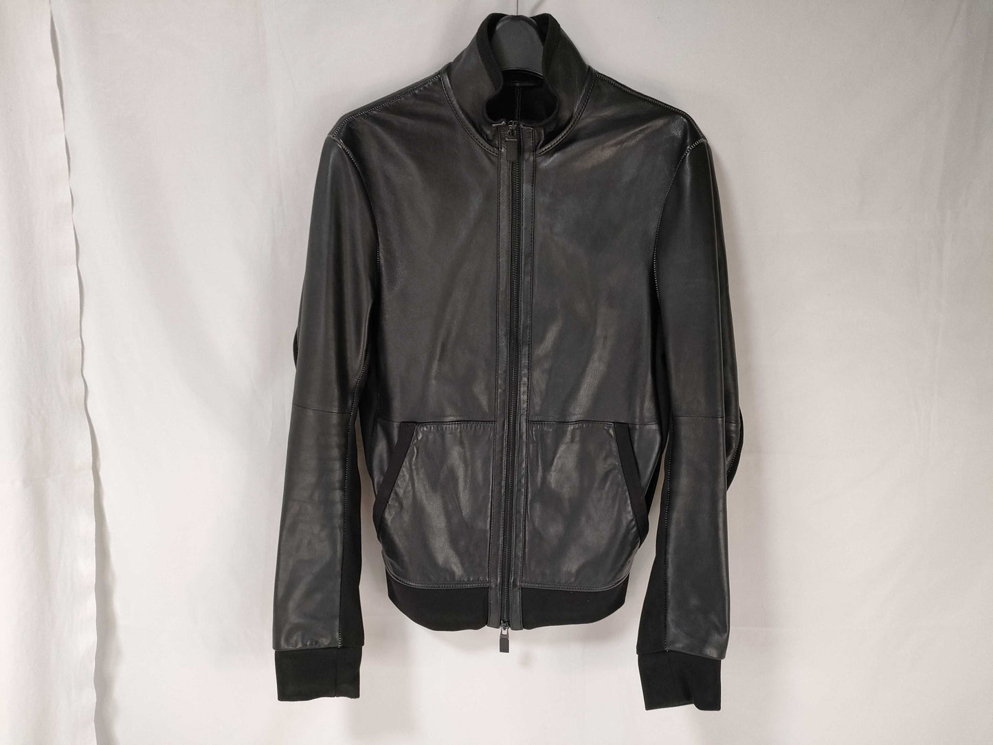 EMPORIO ARMANI Leather Rider's Jacket ICON 44