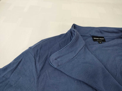 GIORGIO ARMANI Giorgio Armani Cut and Sew Blue Size 50 Top