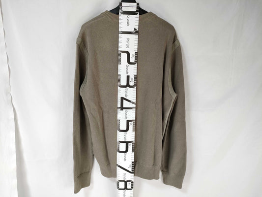 LOUIS VUITTON Knit Top with Suede Trim, Size L