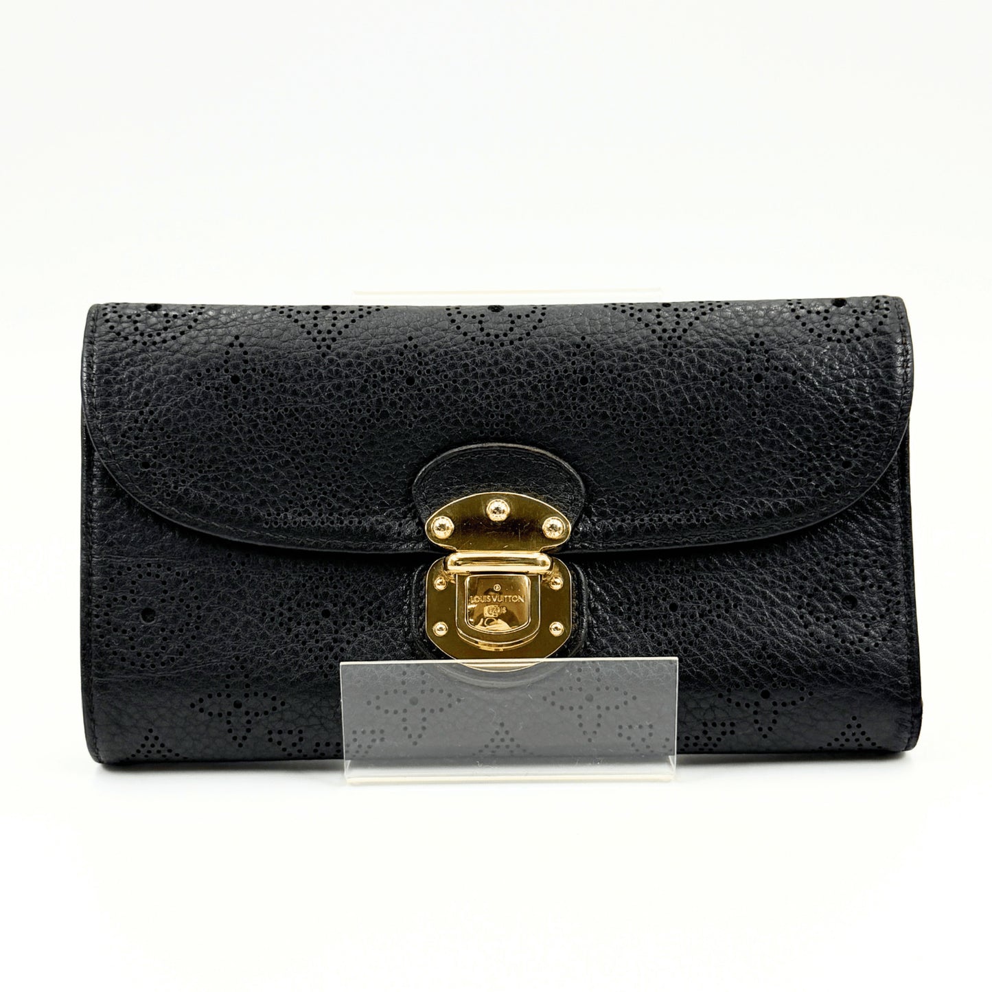 LOUIS VUITTON Mahina Monogram Wallet in Black M95549