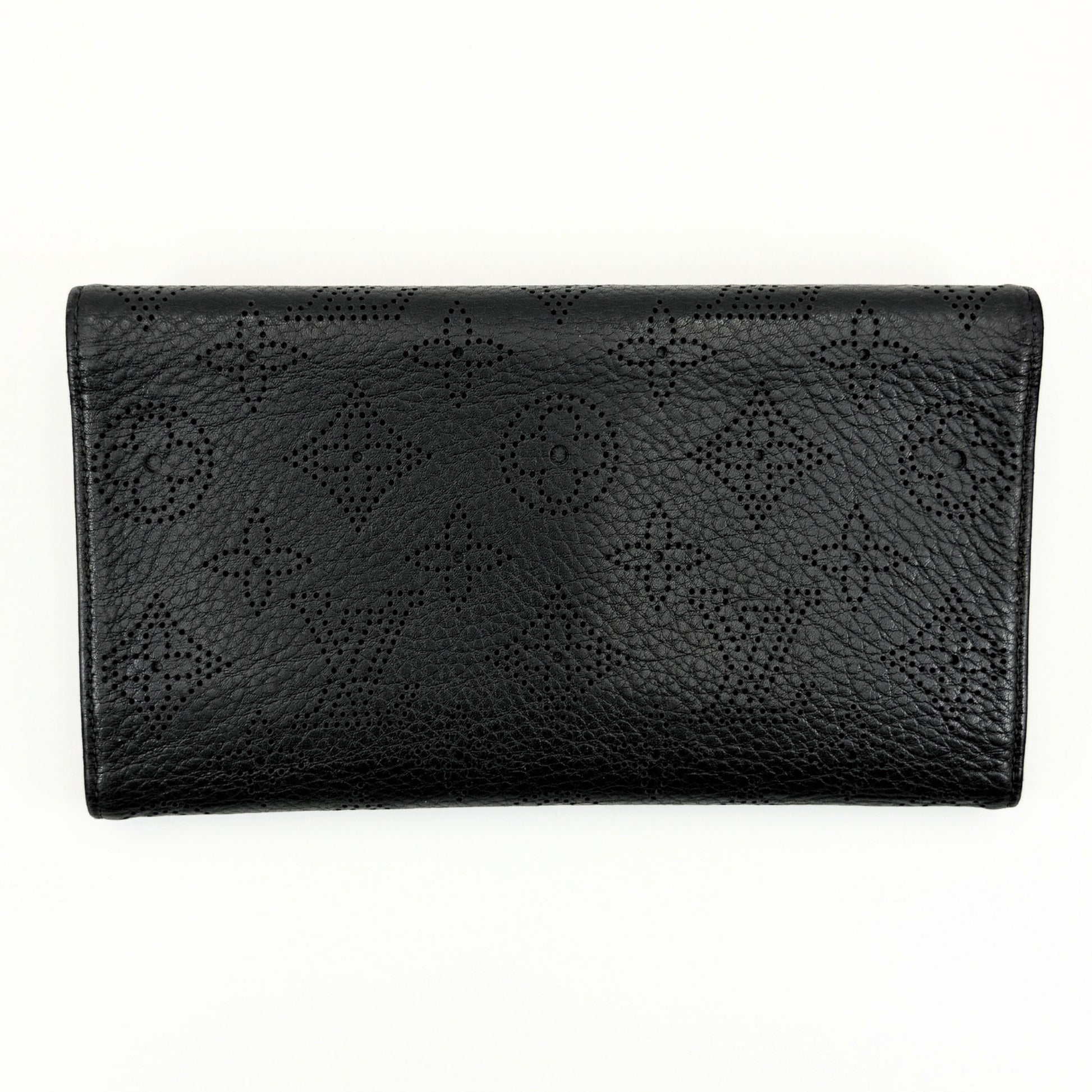 LOUIS VUITTON Mahina Monogram Wallet in Black M95549