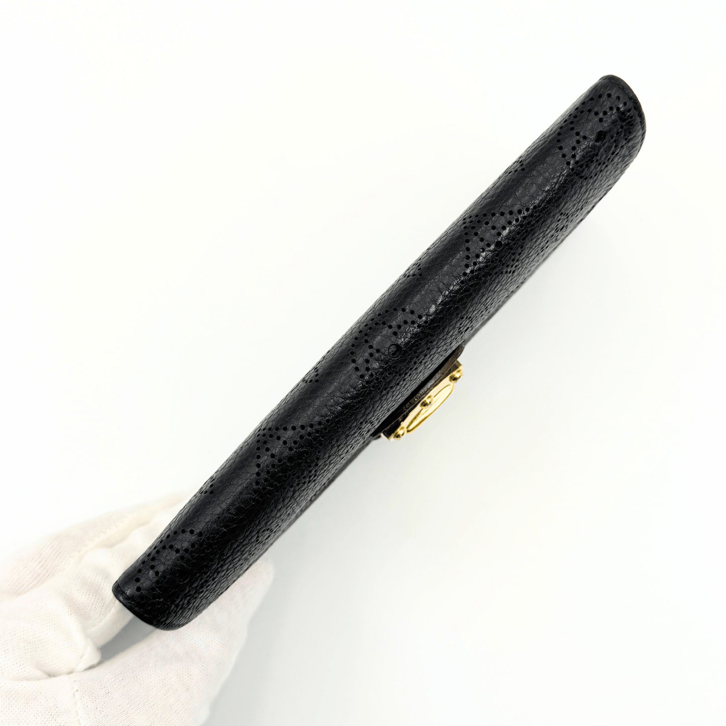 LOUIS VUITTON Mahina Monogram Wallet in Black M95549