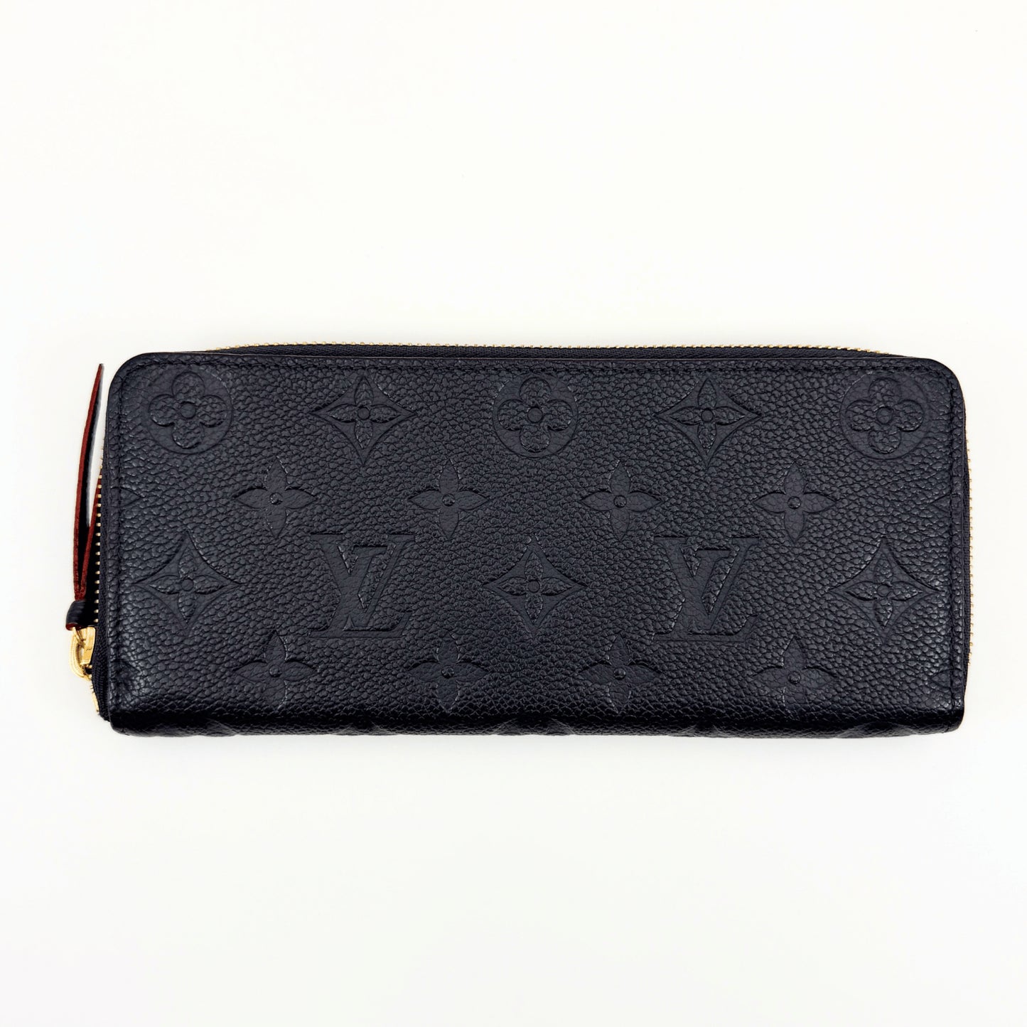 LOUIS VUITTON Monogram Empreinte Marine Rouge Zippy Wallet M69415 Wallet