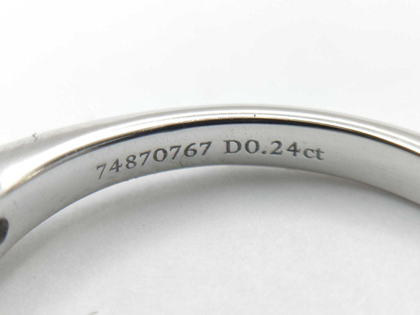 Tiffany & Co. Solitaire D0.24ct PT950 3.6g Ring 