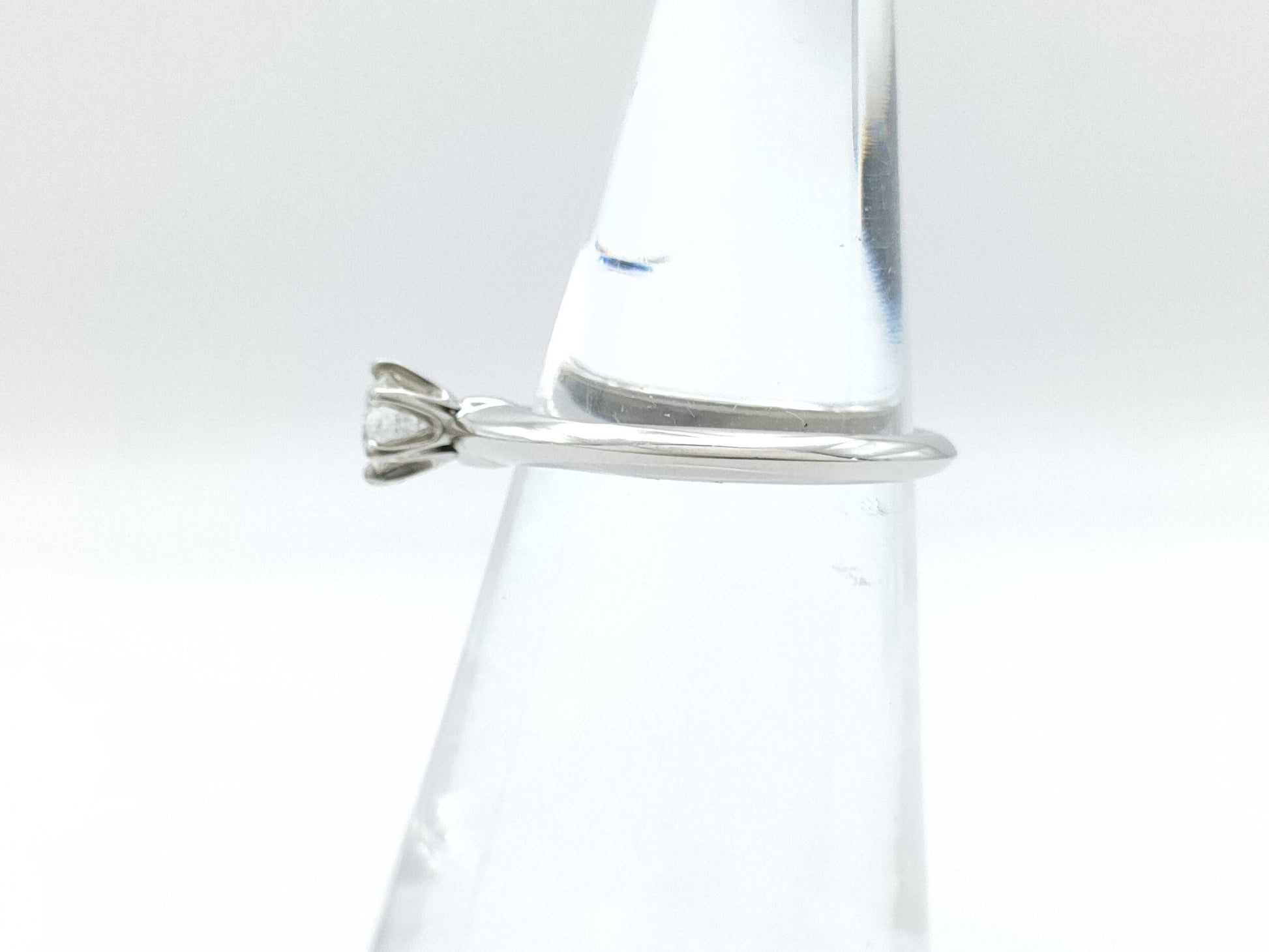 Tiffany & Co. Solitaire D0.24ct PT950 3.6g Ring 