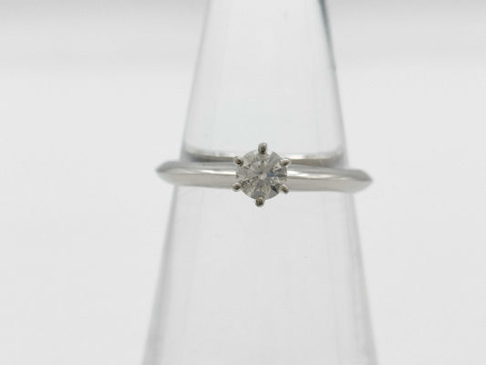 Tiffany & Co. Solitaire D0.24ct PT950 3.6g Ring 