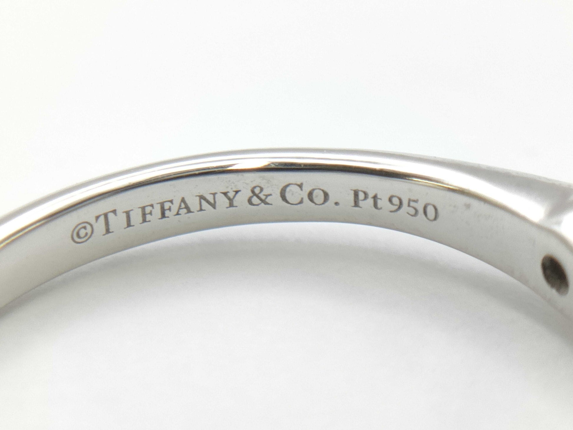 Tiffany & Co. Solitaire D0.24ct PT950 3.6g Ring 